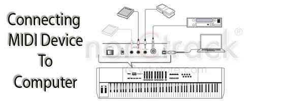 how to connect midi keyboard to audio interface