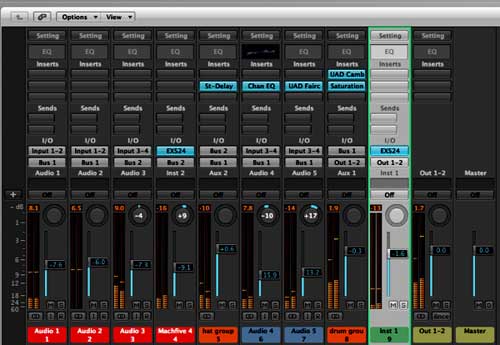 Basic buss routing in Logic Pro